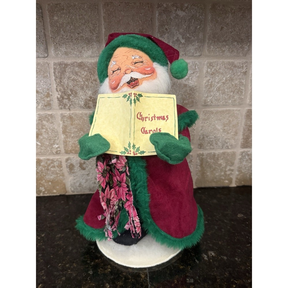 Annalee Santa Claus‎ Christmas Carols Collectible Figurine 1998 Vintage Doll